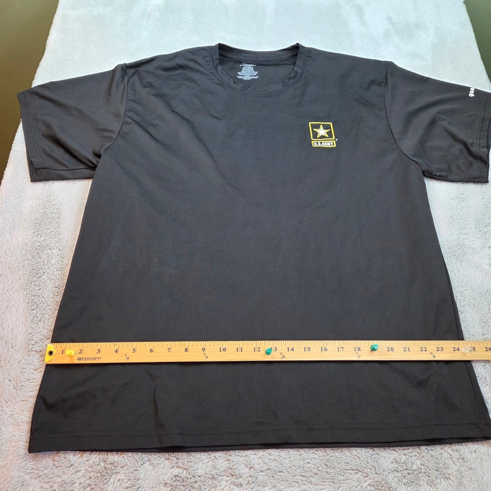 Unicor US Army Physical Fitness T-Shirt Mens XL‎ Short Sleeve Performance Black